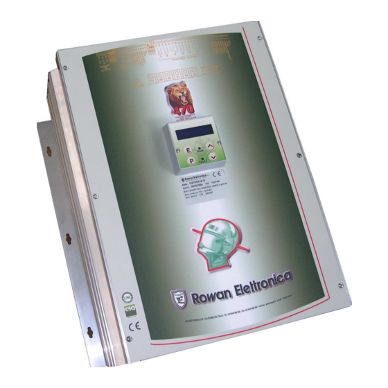 Rowan Elettronica 470 Series Instruction Manual
