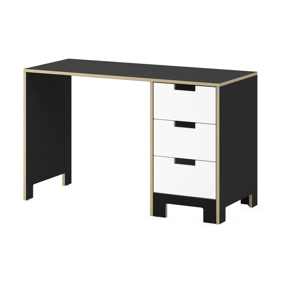 studioduc juno desk Assembly Instructions Manual
