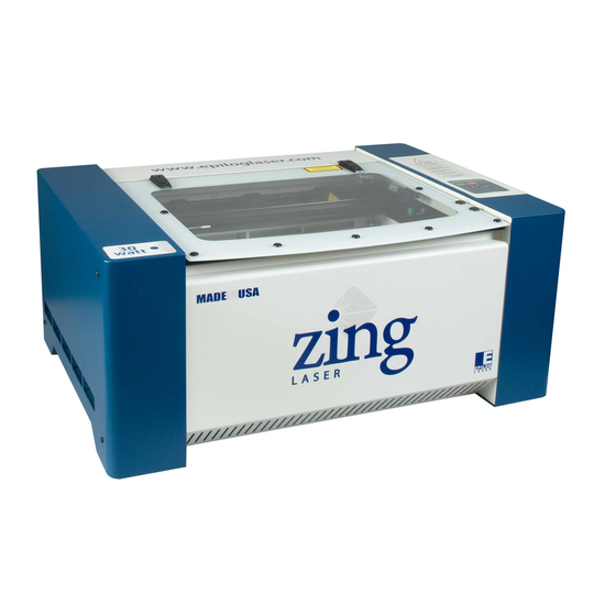 Epilog Laser Zing 10000 Engraving Machine Manuals
