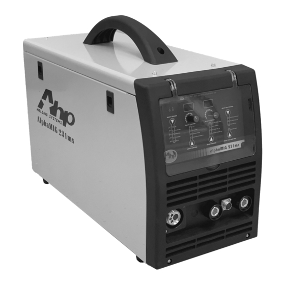 AHP alphaMIG 231ms Operator's Manual