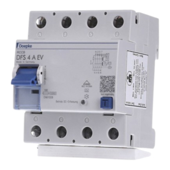Doepke DFS 4 A EV Installation And Operating Manual