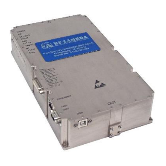 RF-Lambda RFLUPA32G38GB3 Manuals