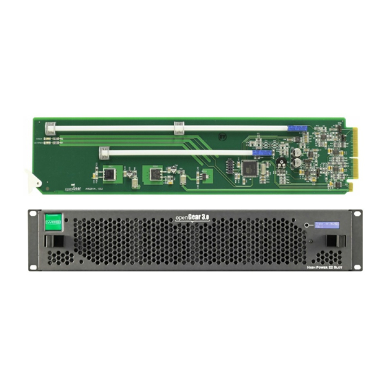 WBS AV6201A openGear User Manual