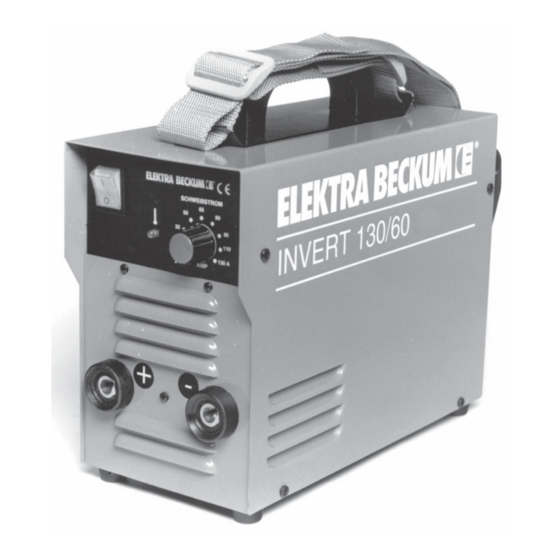 Elektra Beckum Invert 130/40 Operating Instructions Manual
