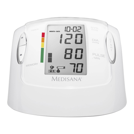 Medisana MTP Pro 51090 Pressure Monitor Manuals