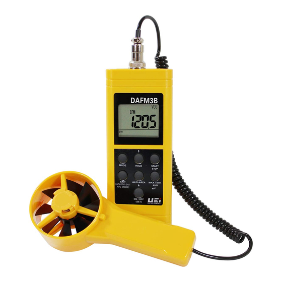 User Manuals: UEi DAFM3 Digital Airflow Meter