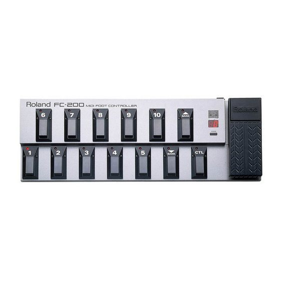 ROLAND FC-200 OWNER'S MANUAL Pdf Download | ManualsLib