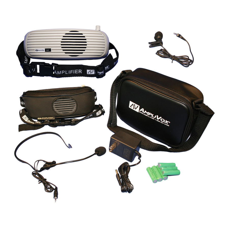 AmpliVox Belt Blaster pro S207 Specification Sheet