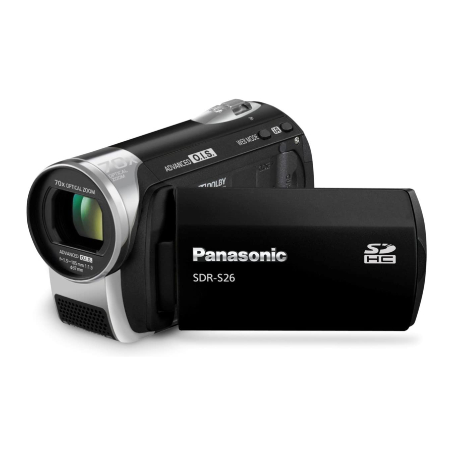 Panasonic SDR-S26 Operating Instructions Manual