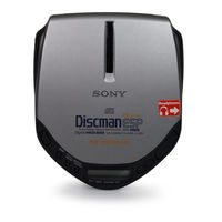 Sony Discman D-E300AN Service Manual