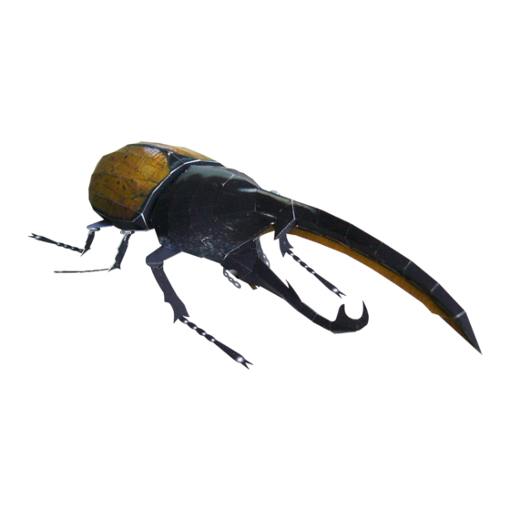 Canon Paper Craft Hercules Beetle Assembly Instructions