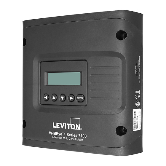 Leviton VerifEye 71D12 Quick Install Manual
