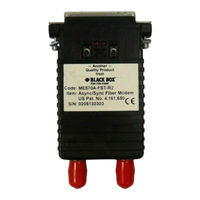 Black Box ME570C-ST Manual