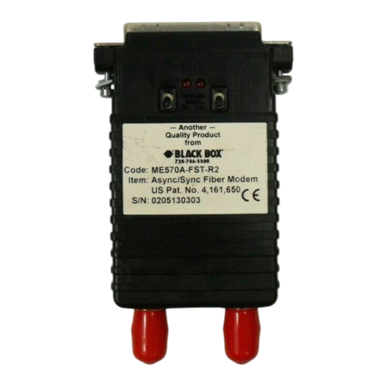 Black Box ME570A-MST Manual