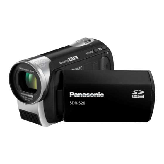 Panasonic SDR-S26 Operating Instructions Manual