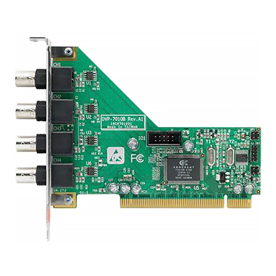 Advantech DVP-7010BE Video Capture Card Manuals