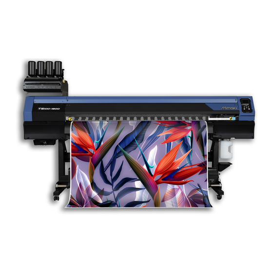 MIMAKI TS100-1600 Requests For Care And Maintenance