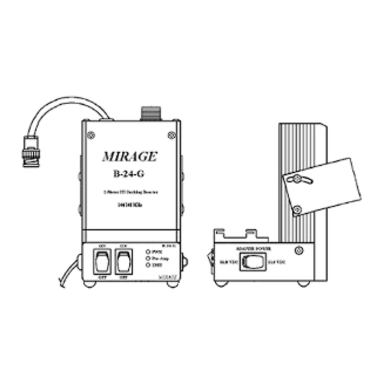 Mirage B-24-G Instructions Manual