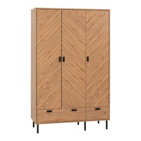 Seconique LEON 3 DOOR 2 DRAWER WARDROBE Assembly Instructions Manual