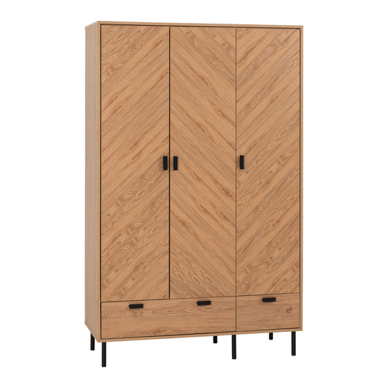 Seconique LEON 3 DOOR 2 DRAWER WARDROBE Assembly Instructions Manual
