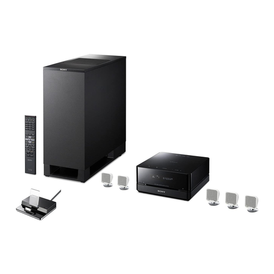Sony DAV-IS10 Operating Instructions Manual