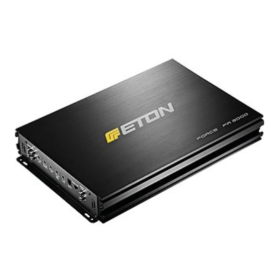 Eton force fa 3000 Instruction Manual