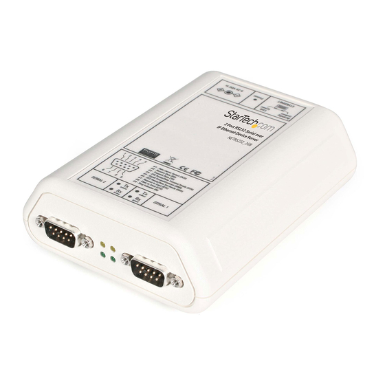 StarTech.com NETRS232 Quick Installation Manual
