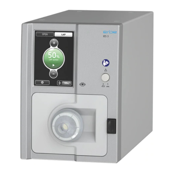 Erbe IES 3 Quick Manual