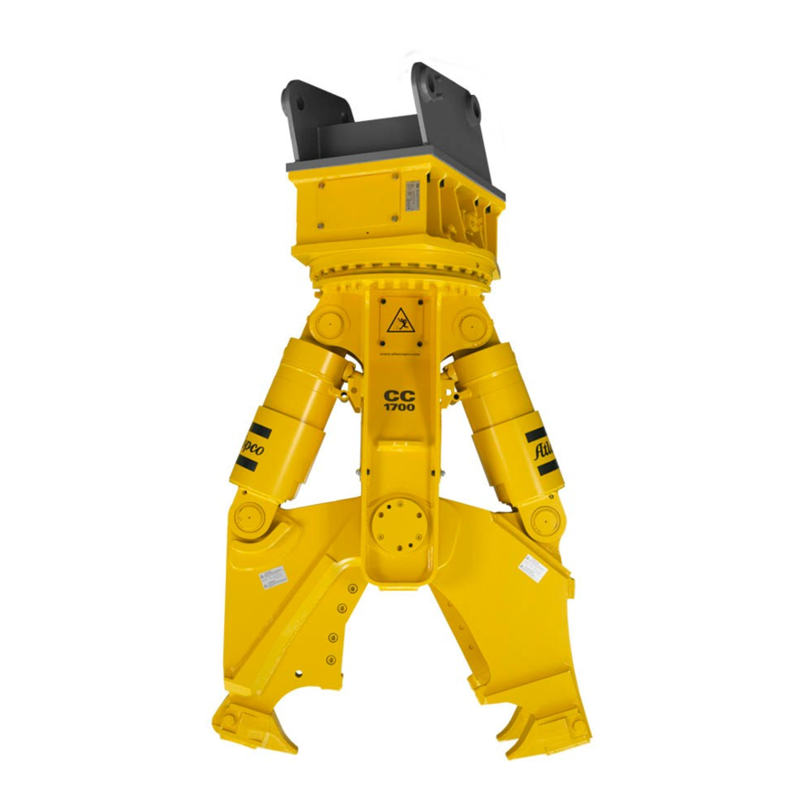 Atlas Copco CC 1700 U Safety And Operating Instructions Manual