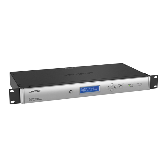 Bose ControlSpace SP-24 Service Manual