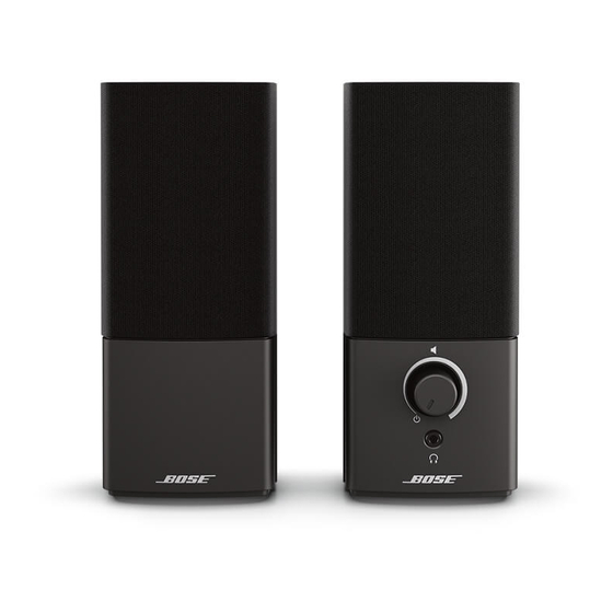 Bose Companion 2 Quick Start Manual