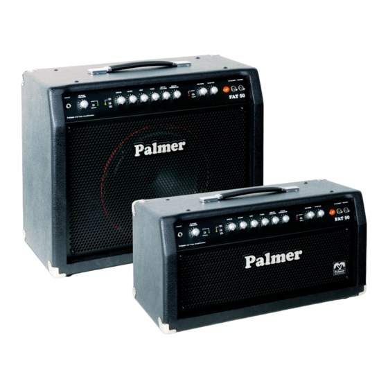 User Manuals: Palmer FAT50 Tube Guitar Combo