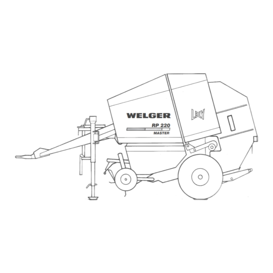 LELY WELGER RP 202 SPECIAL Operating Manual