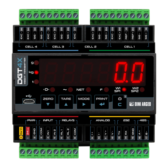 Dini Argeo DGT4X Quick Start Manual