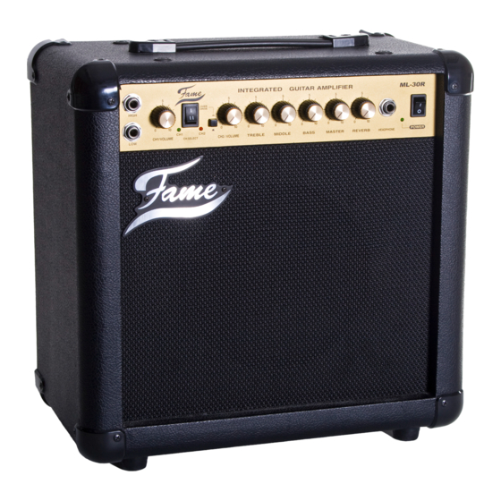 FAME ML-30R Owner's Manual