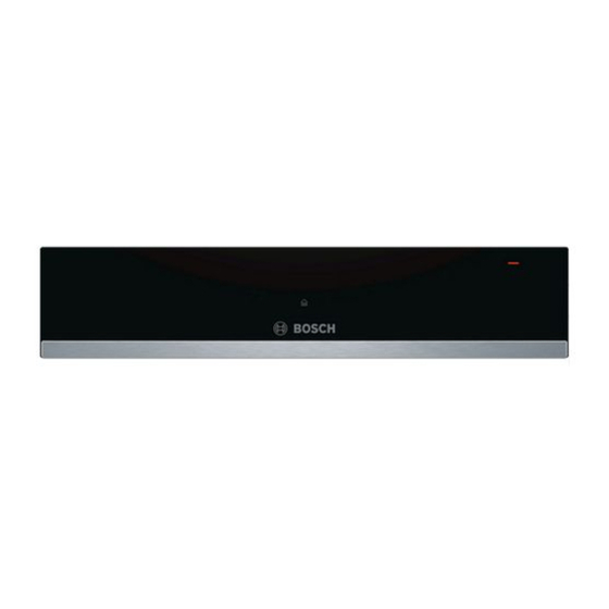 Bosch BIC510N 0W Series User Manual And Installation Instructions