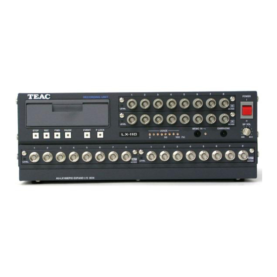 Teac LX-100 Series Instruction Manual