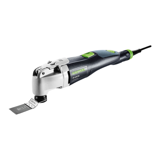 Festool OS 400 EQ Supplemental User's Manual