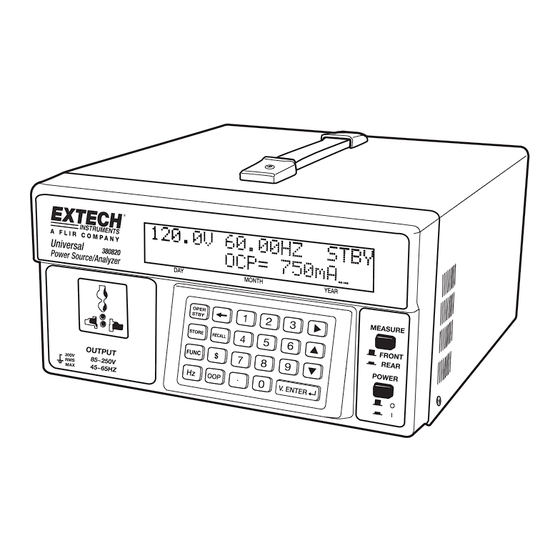 Extech Instruments 380820 Manuals
