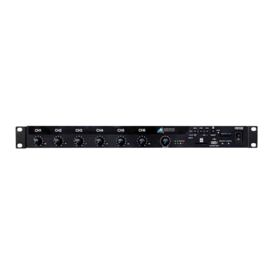 AUSTRALIAN MONITOR HS60 Installation And Operation Manual