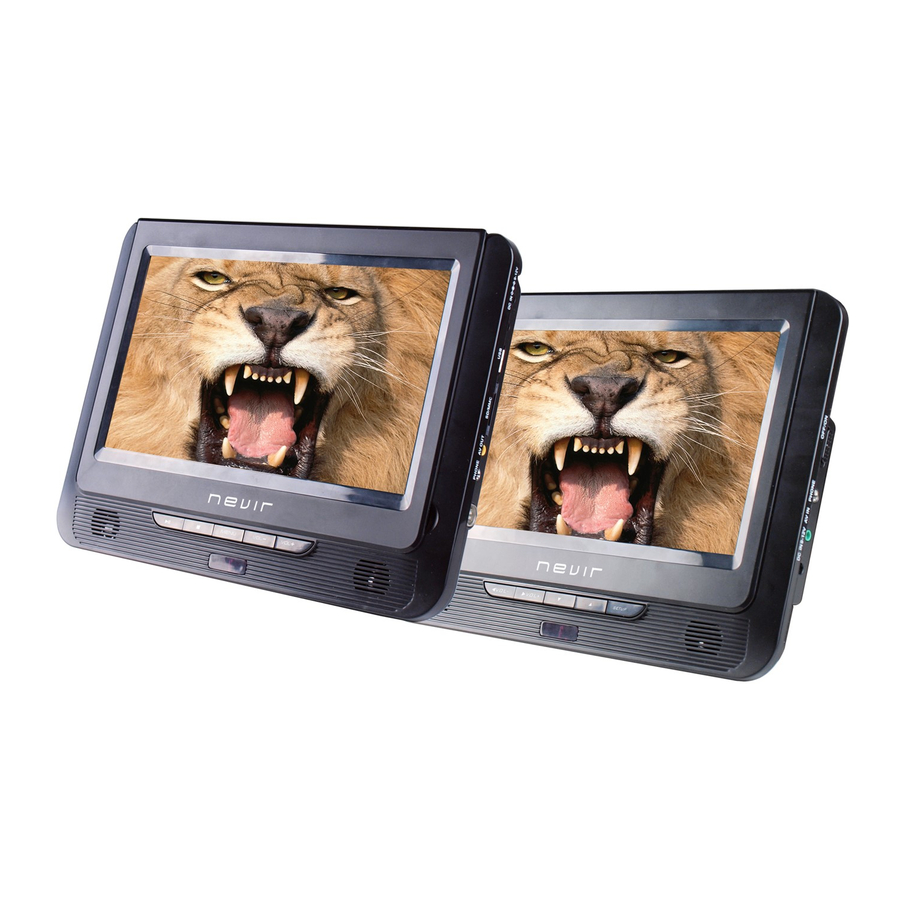 Nevir NVR-2756DVD-PDCUB DVD Player Manuals