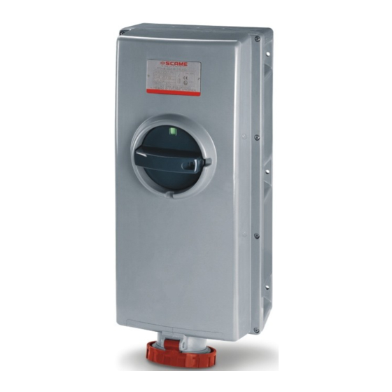 Scame ADVANCE-GRP 125A Series Quick Start Manual
