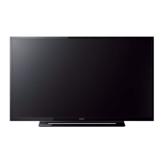 Sony KDL-40R354B LCD TV Manuals