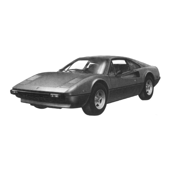 Ferrari 308 GTB Owner's Manual