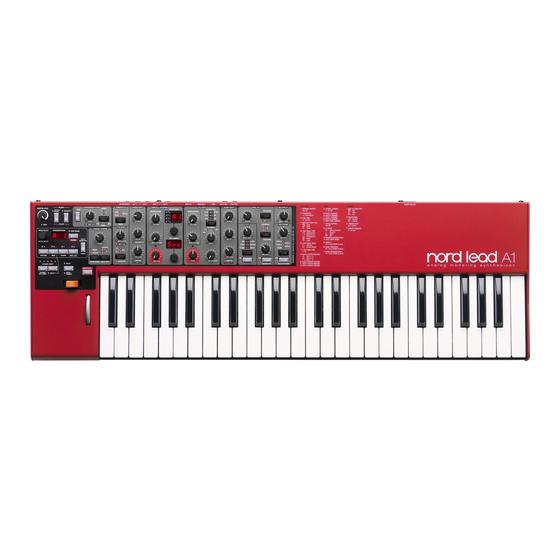 Clavia Nord Lead A1 Manuals