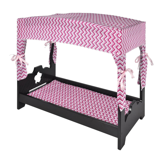 Naomi Kids Canopy Doll Bed Assembly Instructions Manual