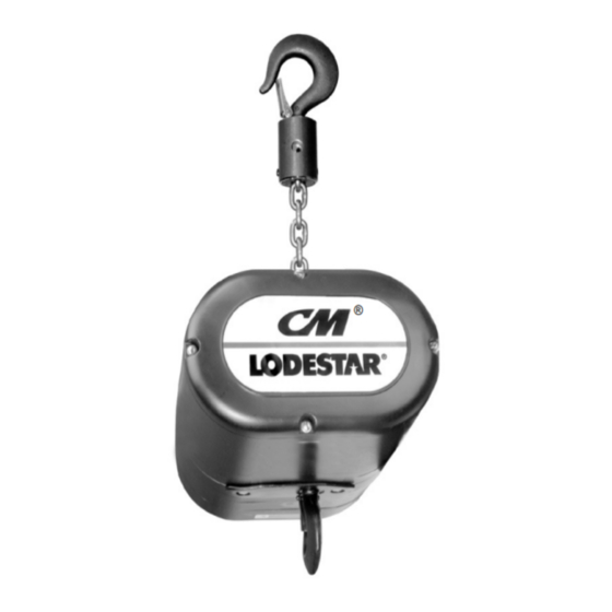 Columbus McKinnon LODESTAR RRS Operating, Maintenance & Parts Manual