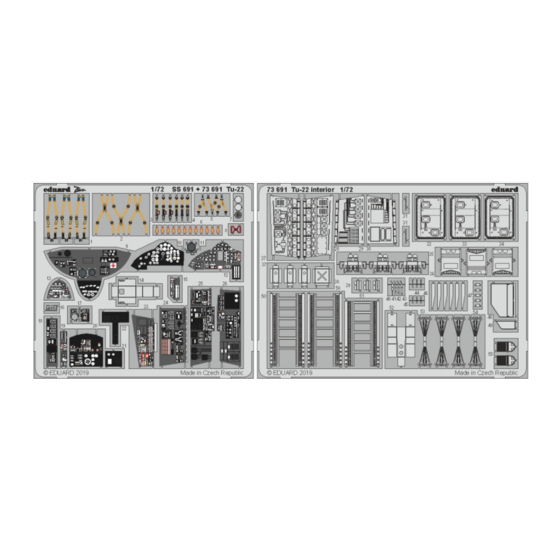 Eduard Tu-22 interior Quick Start Manual
