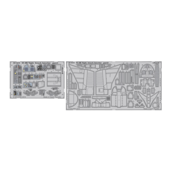 Eduard AV-8B Night Attack interior S.A. Quick Start Manual