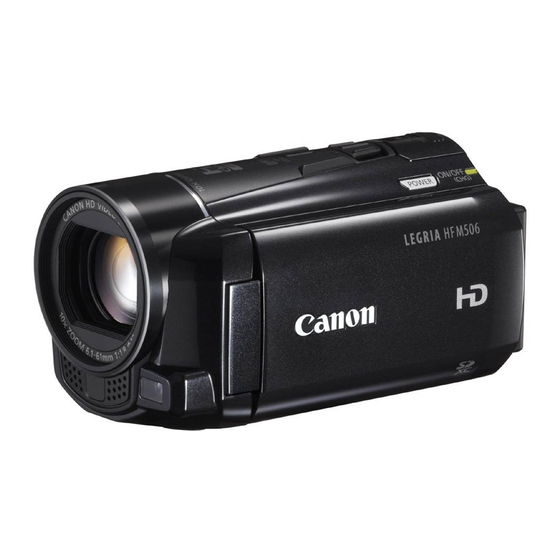 Canon LEGRIA HF M506 Instruction Manual
